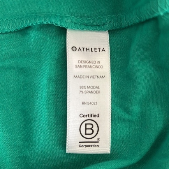 NWT Athleta Santorini Solid V Neck Dress Size MT Soft Modal Fabric - Picture 7 of 10